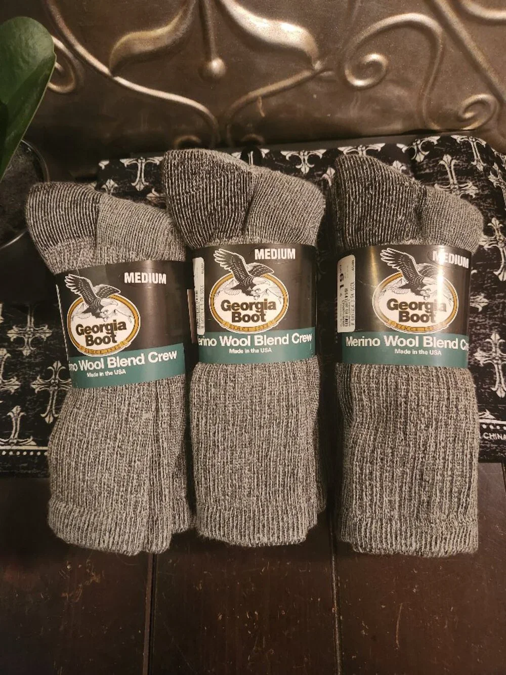 Georgia boot socks merino wool medium M total of 9